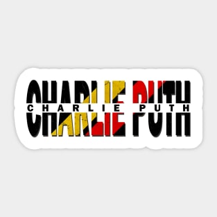 vintage typo Charlie Puth Sticker